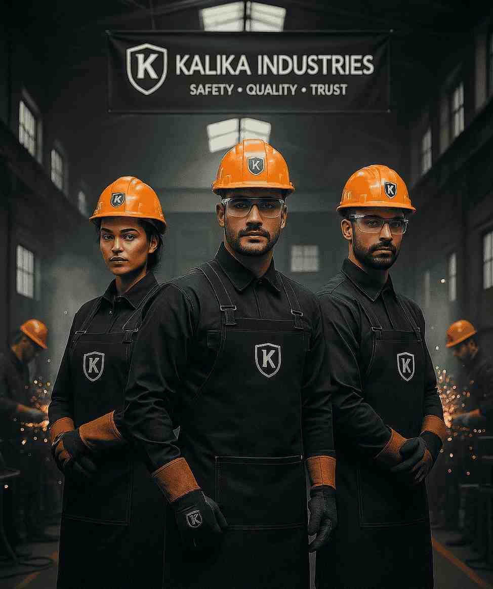 Industrial safety gloves by Kalika Industries