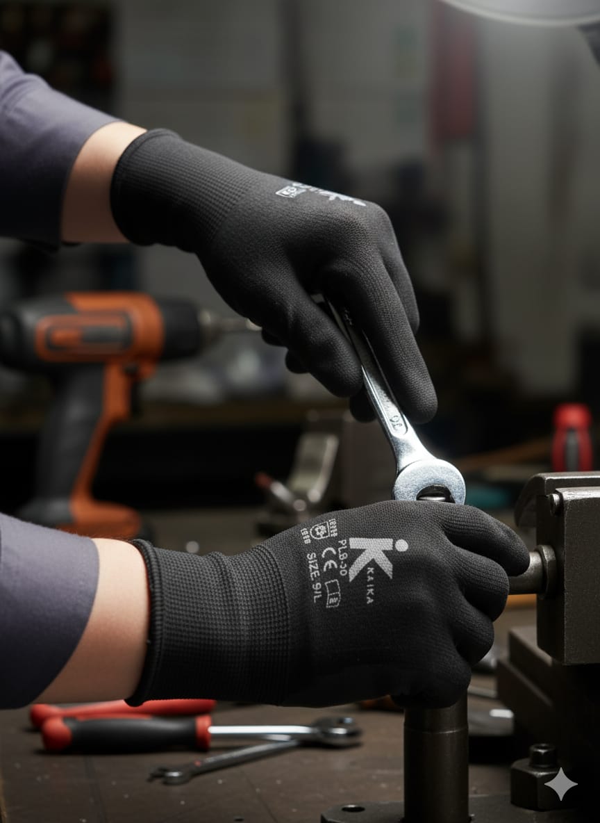 Black PU Coated Gloves