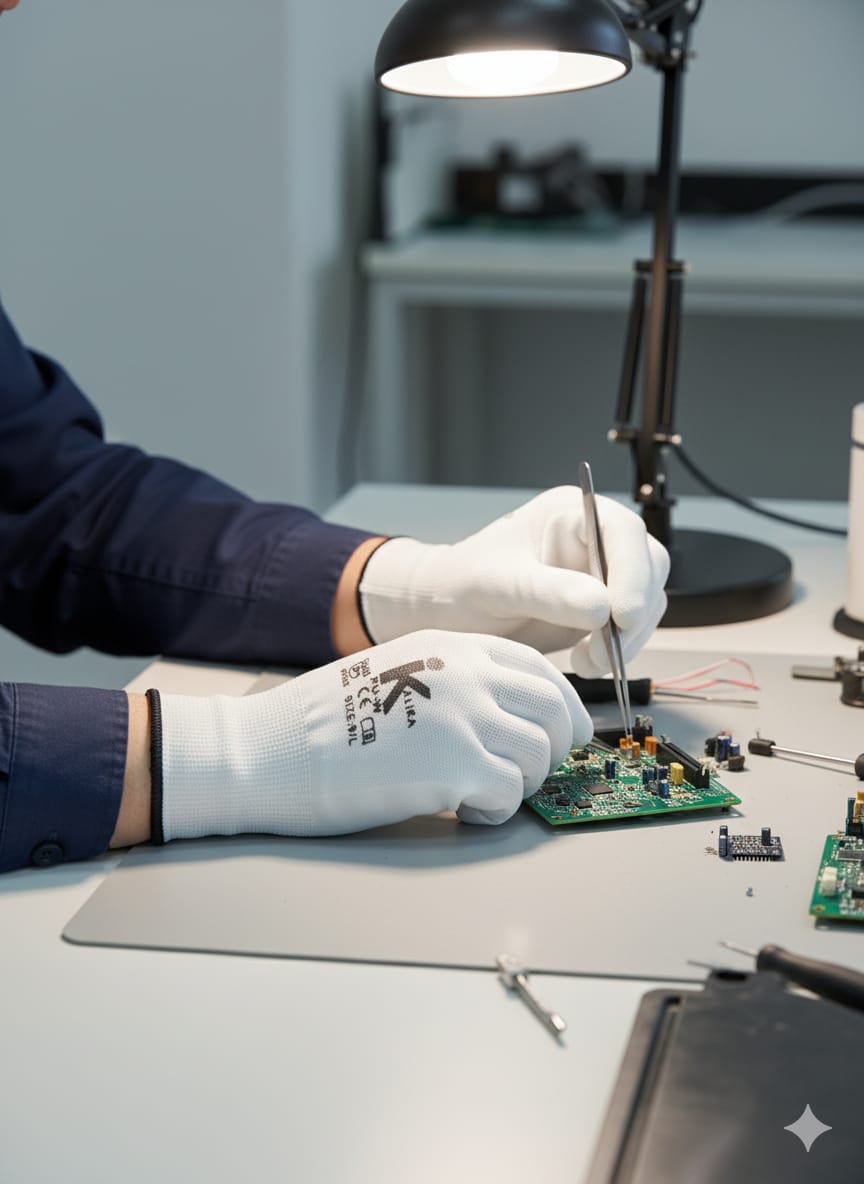 White PU Coated Gloves