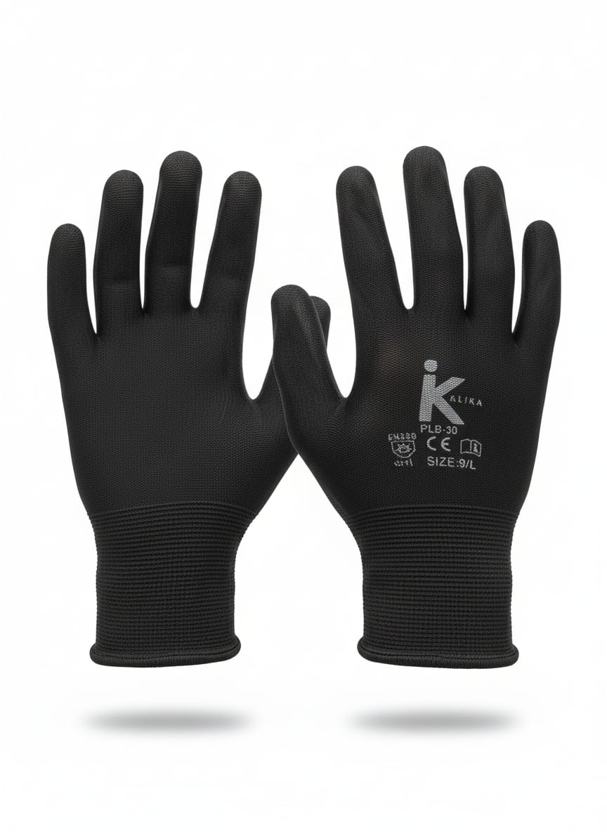Black PU Coated Gloves